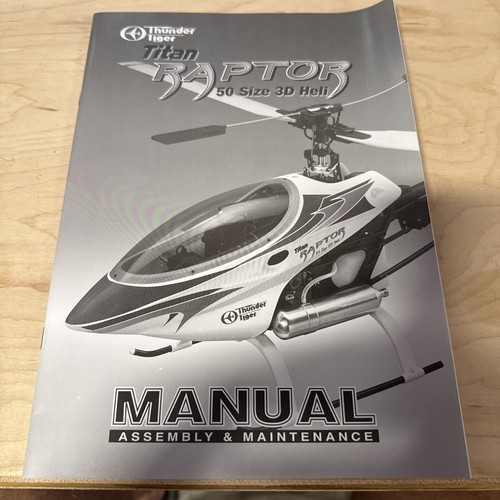 Manuale uso raptor titan - raptor,